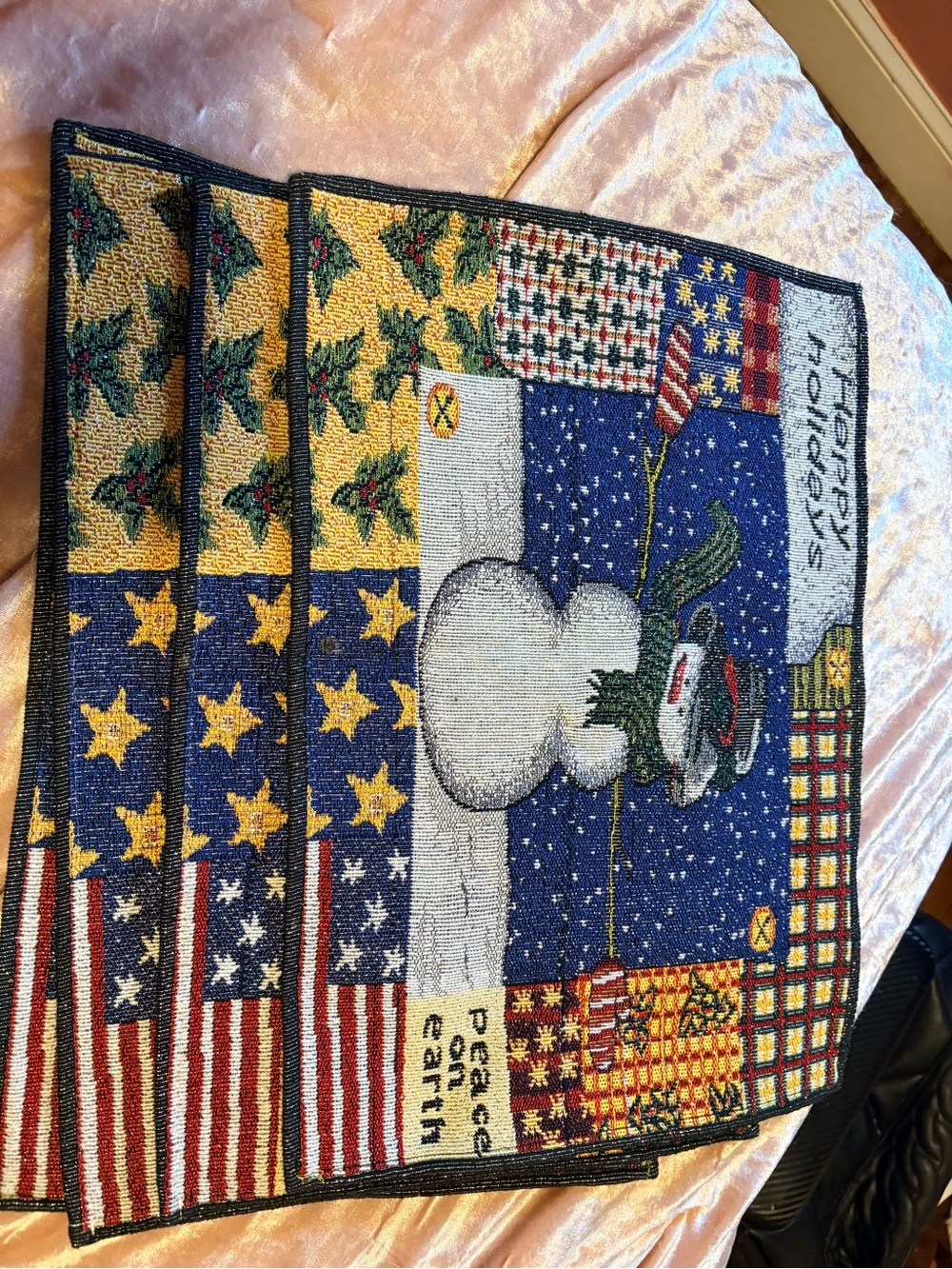 Snowman placemat set of 4